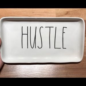 Rae Dunn Hustle plate